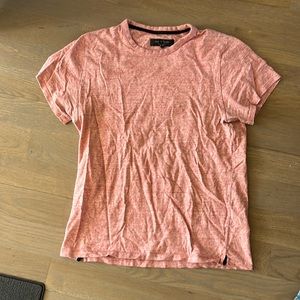 Rag and Bone mens large orange/pinkish t shirt